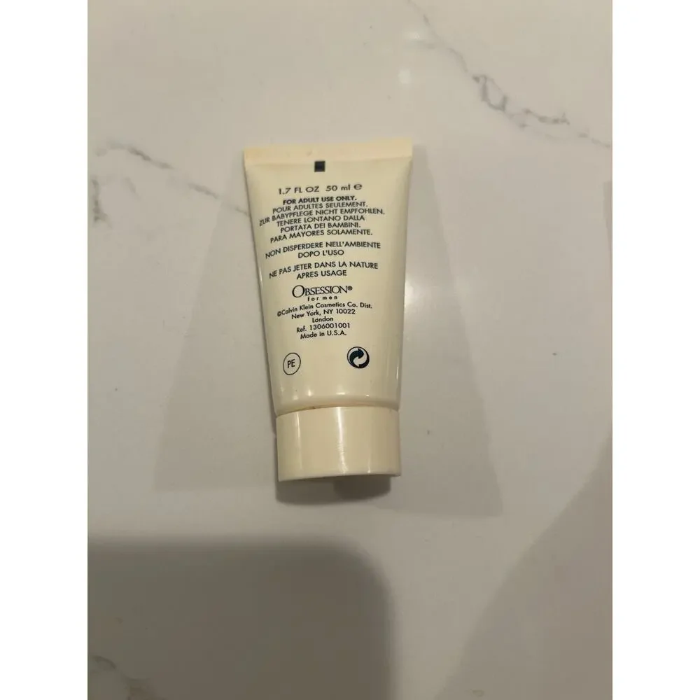 Calvin Klein OBSESSION MEN Travel SET of 4 Deodorant After Shave Balm Shampoo